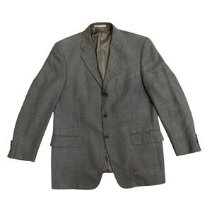 Joseph Abboud Brown Houndstooth Blazer Sport Coat 41R Men’s 3 Button